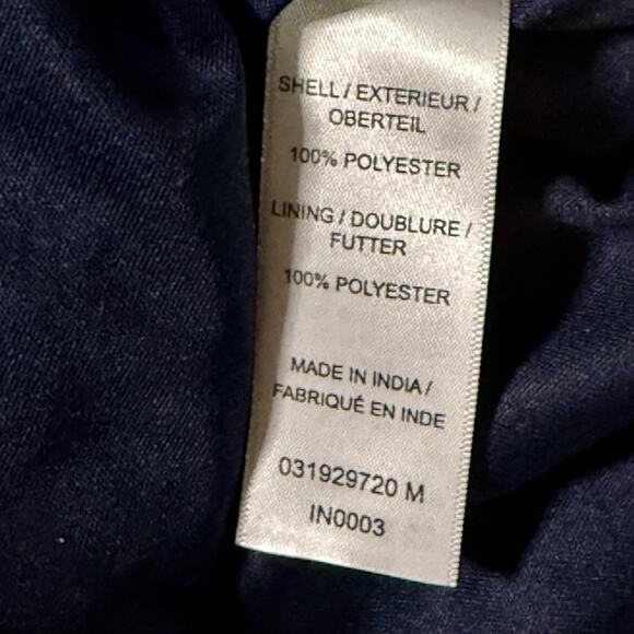 NWT Adrianna Papell Womens Sequin Bead Top Cap Sleeve Wrap Front Formal Navy 10 - Picture 13 of 13